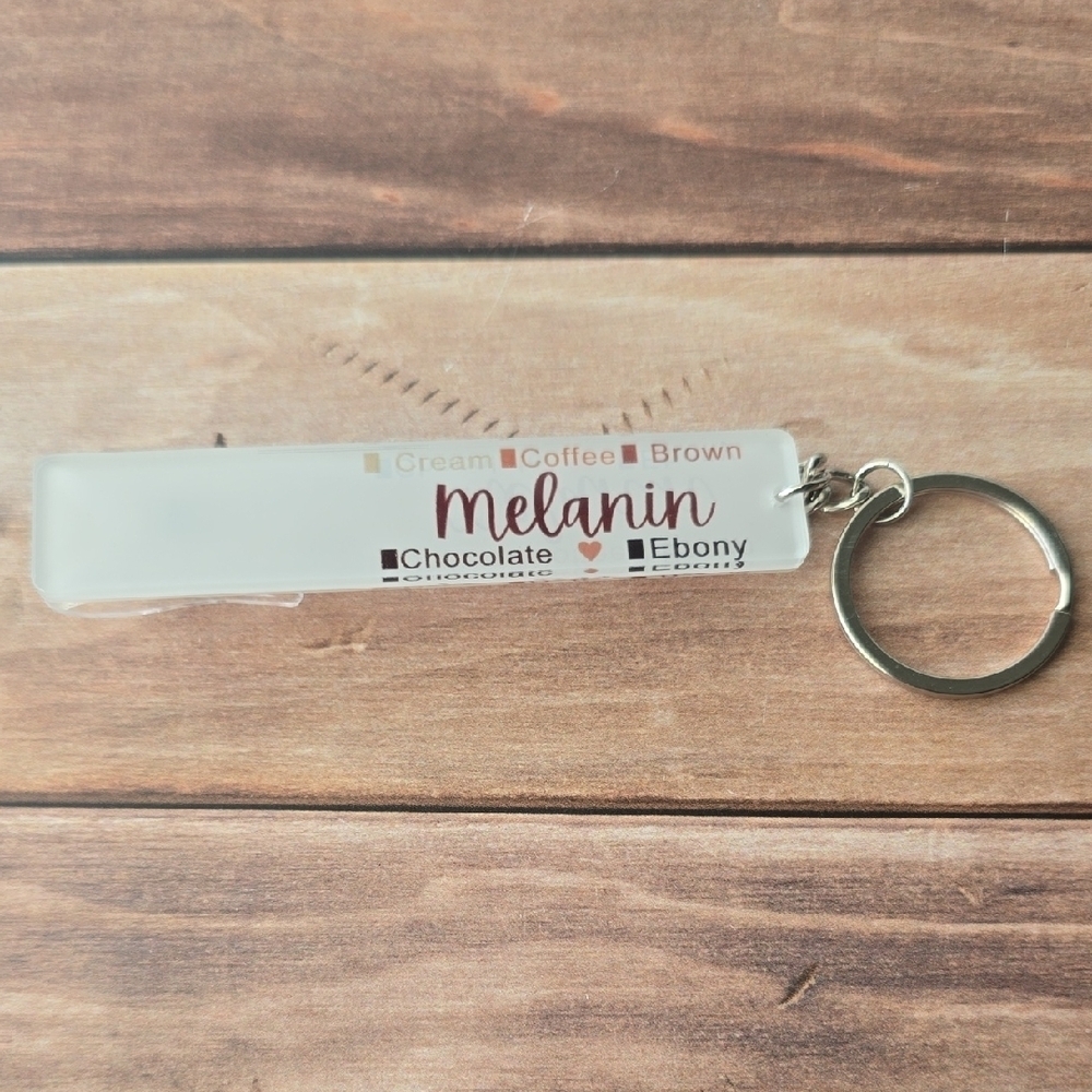 Melanin Card Key Holder and Remover - Cream and Brown